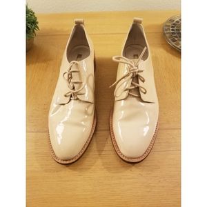 Patent leather oxfords